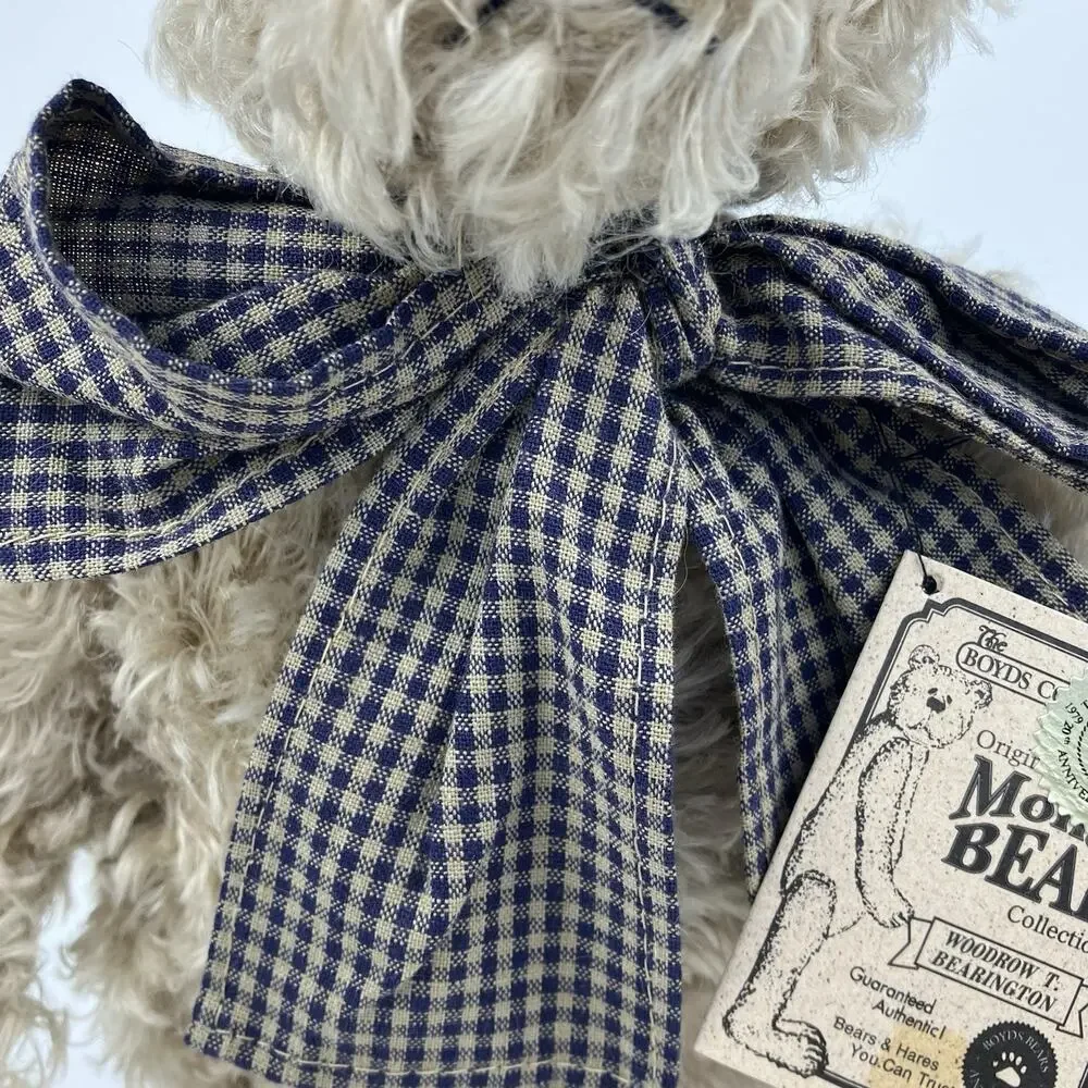 Boyds Woodrow T. Bearington 1997 | /w Tags Mohair Vintage Outfit 13